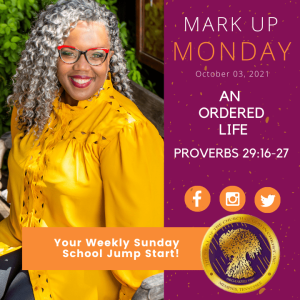 #MarkUpMonday- ???????????????? - COGIC Edition An Ordered Life- October 03, 2021
