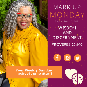 #MarkUpMonday- ???????????????? - COGIC Edition Wisdom and Discernment- September 26, 2021