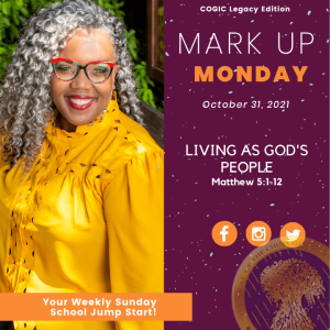 #MarkUpMonday- ???????????????? - Living as God’s People - October 31, 2021