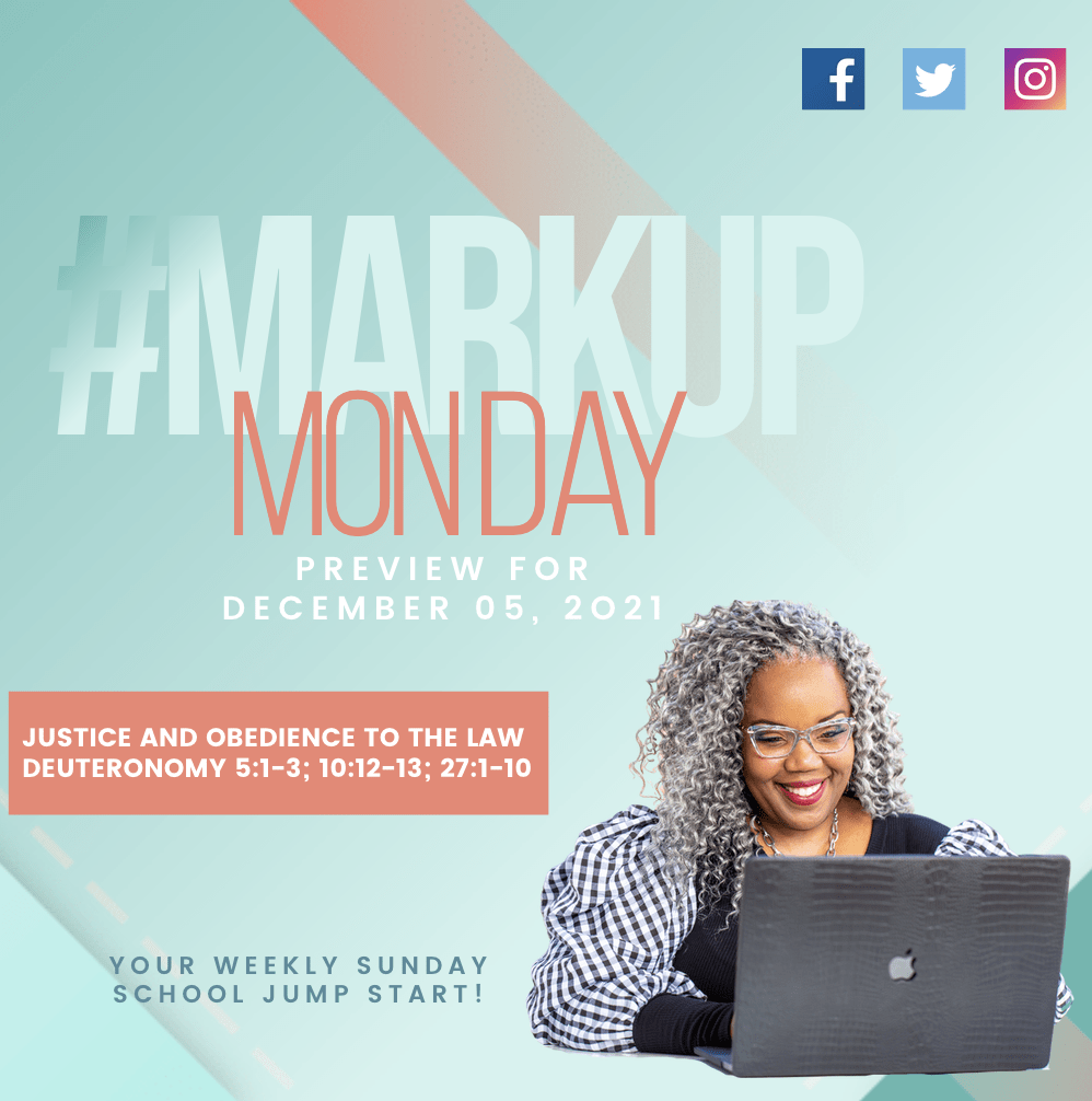 #MarkUpMonday- ???????????????? - Justice and Obedience to the Law - December 5, 2021