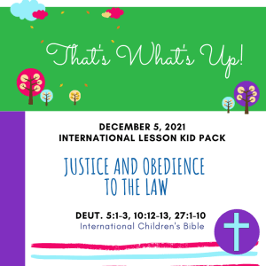 ISSL #KidPack - ???????????????? - David Administers Justice and Kindness - December 12, 2021