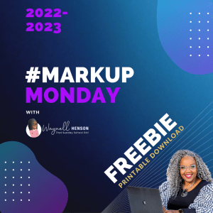 #MarkUpMonday 2022-23 FREE DOWNLOAD