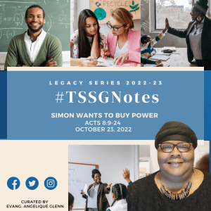 #TSSGNOTES COGIC - ????????➡️ - Simon Wants to Buy Power - October 23, 2022