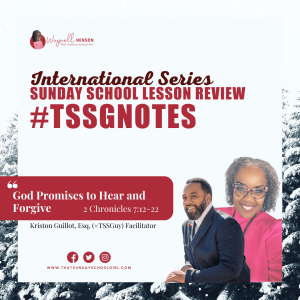 #TSSGNOTES ISSL - ???????????????? - God Promises to Hear and Forgive - January 1, 2023
