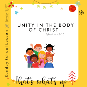#KidPack - ????????????➡️ - Unity in the Body of Christ – December 18, 2022
