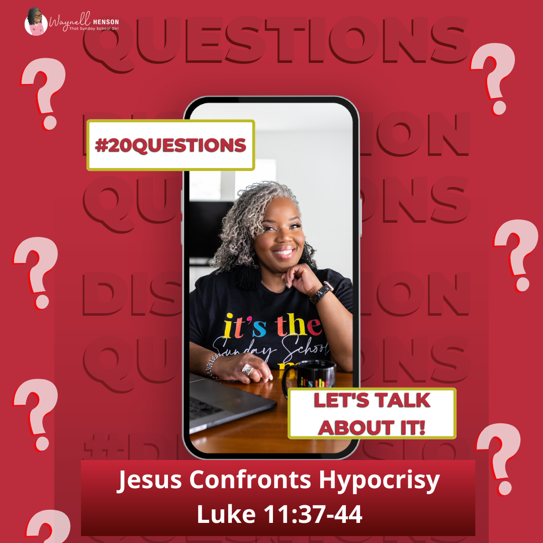 #20Questions – 2️⃣0️⃣❓Jesus Confronts Hypocrisy – September 3, 2023