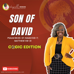 #TSSGNotes –  📚🙌🏽❤️ Son of David - April 21, 2024
