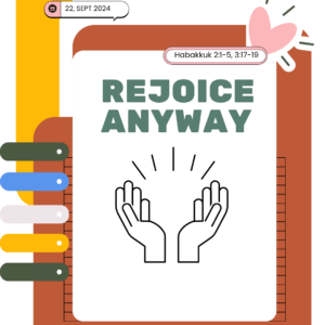 #KidPack - 📚🙌🏽💙 Rejoice Anyway - September 29, 2024