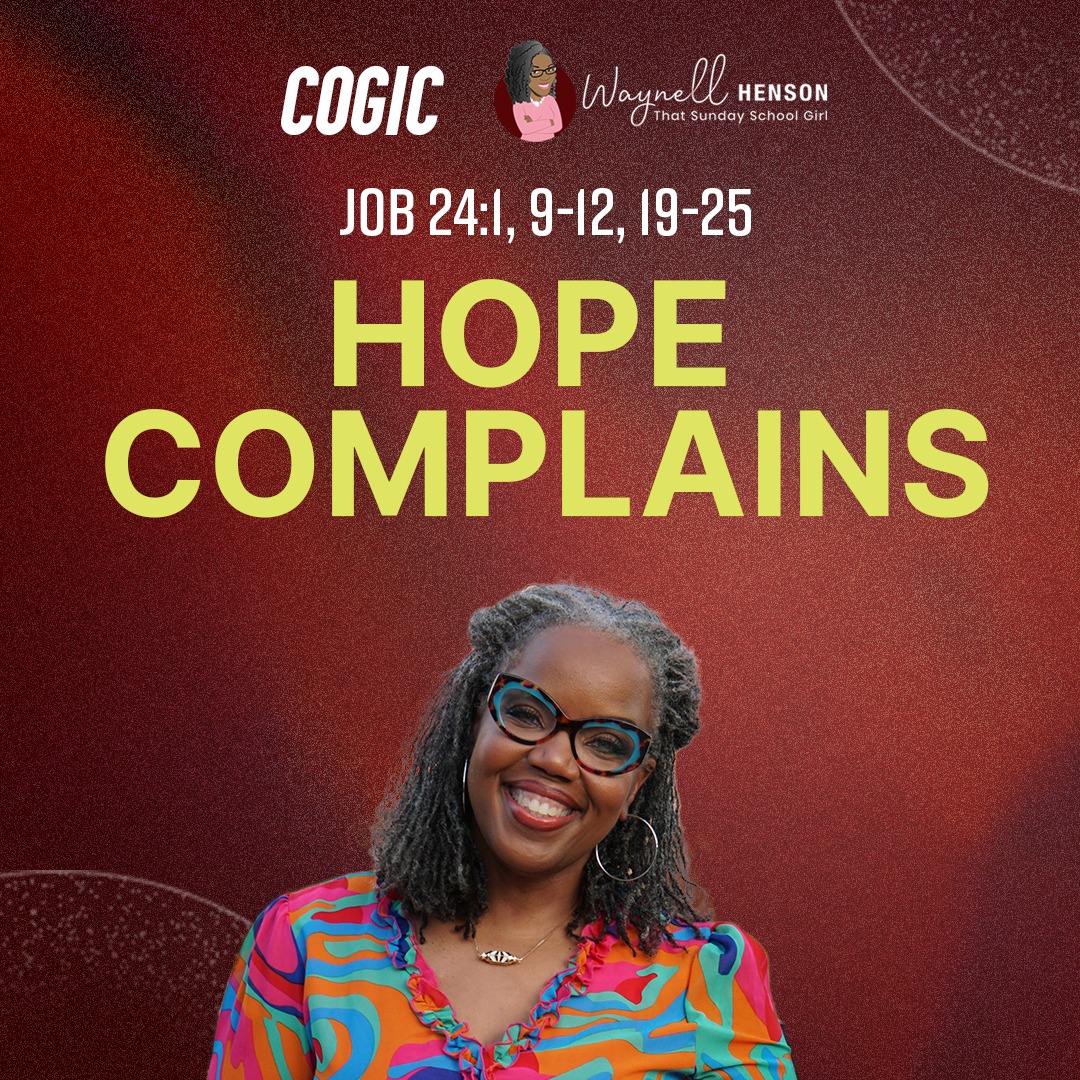#TSSGNotes – 📚🙌🏽❤️ Hope Complains - October 13, 2024