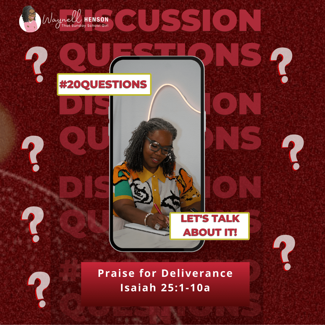 #20Questions – 2️⃣0️⃣📚💙 Praise for Deliverance - October 20, 2024