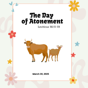 #KidPack – 📚🙌🏽💙 2️⃣0️⃣📚💙 The Day of Atonement – March 30, 2025