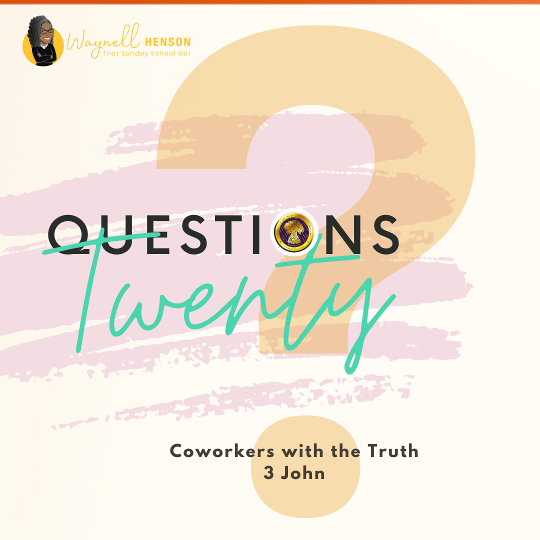 #20Questions – 2️⃣0️⃣📚💙 Coworkers with the Truth - May 4, 2025